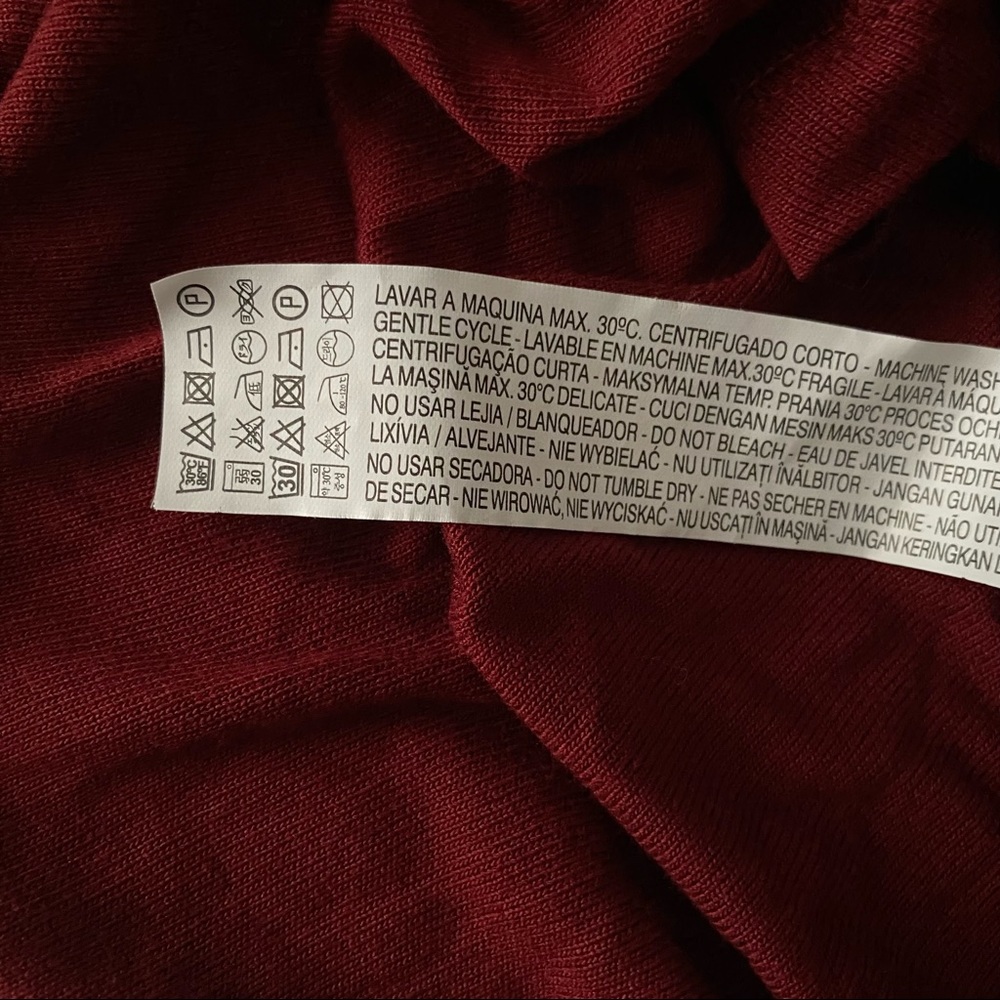 Gorgeous Burgundy Long Sleeve Ruched Dress - Picture 5 of 12